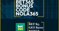 Bet365 Promo Code NOLA365: Score $200 Bonus for NCAAF, NFL