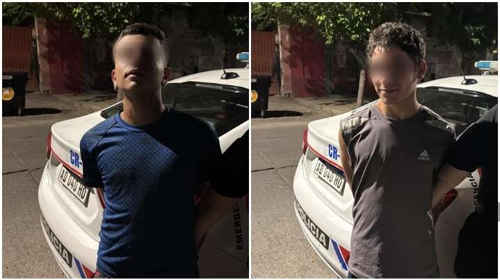 Cayeron dos jóvenes que fueron grabados mientras robaban hierro de una obra