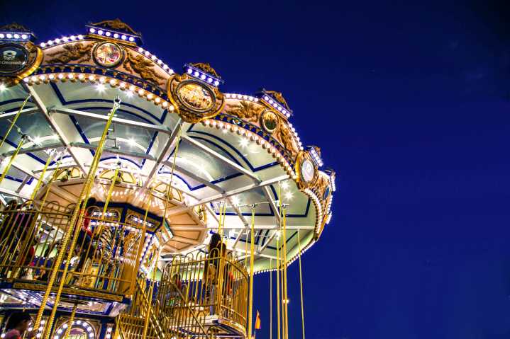 A two-story Christmas carousel will open next to Macy’s in Midtown