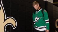 Raiders, Saints players arrive in various NHL jerseys
