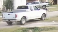 VIDEO: Central Police looking for driver who destroyed mailbox with truck before driving off