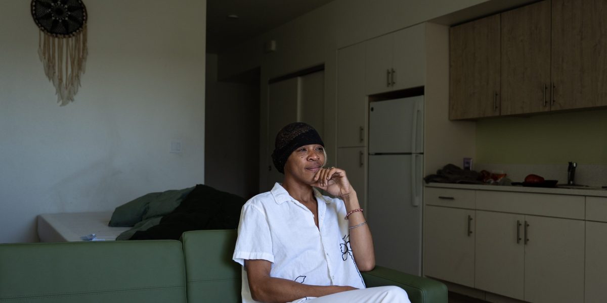 This 38-year-old used to be homeless and now pays $19 per month for an apartment over an LA subway station thanks to affordable housing