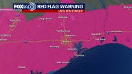 Houston weather: Red Flag Warning ahead of cold front