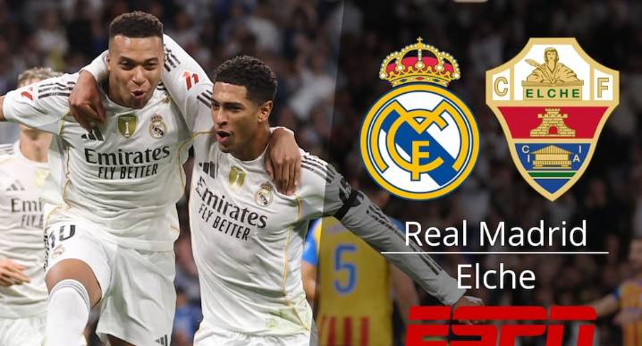 ESPN Select EN VIVO - ver partido Real Madrid vs. Elche EN DIRECTO en EE.UU. por LaLiga 2025-2026