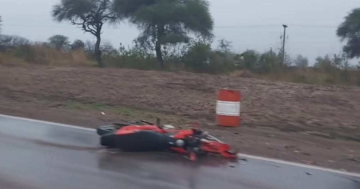 Un motociclista resultó herido en un choque sobre ruta 34