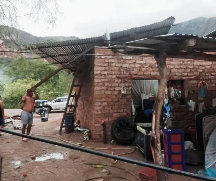 Utcubamba: alrededor de 20 viviendas resultan afectadas por intensas ráfagas de viento en Malleta