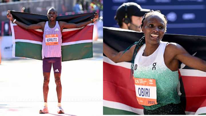 Who won the 2025 NYC Marathon for men, women?