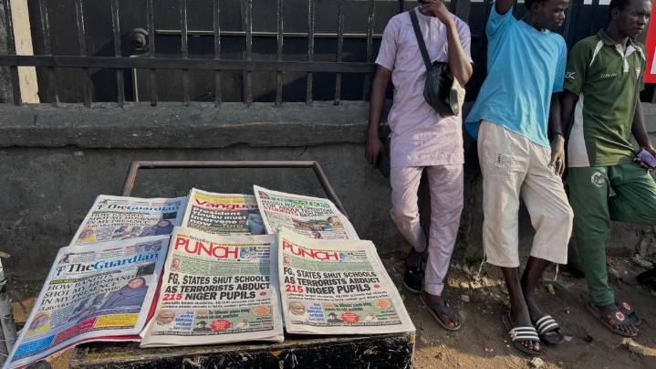 Pope calls on kidnappers in Nigeria to free 265 students and teachers after 50 pupils escape