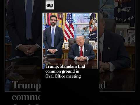 Trump, Mamdani find common ground in Oval Office meeting