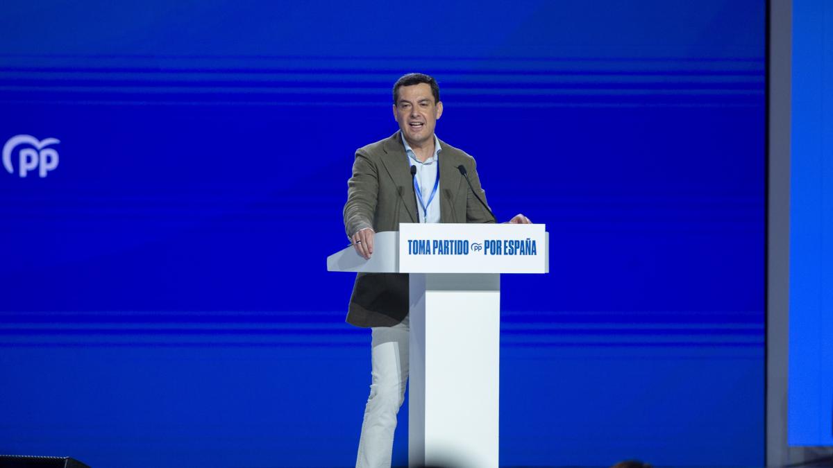 Moreno, reelegido líder del PP andaluz, pide movilización: “Quien crea que está ganado, se equivoca”