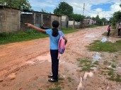 Intransitables están las calles de San Judas Tadeo y Rosa Inés