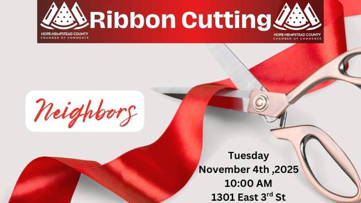 Ribbon cutting at Neighbors in Hope this morning