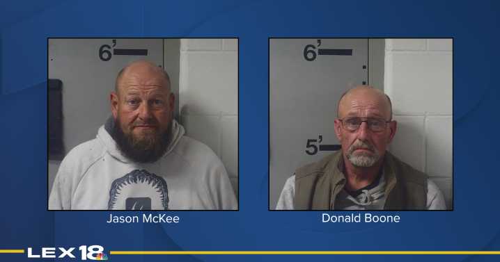 2 men arrested after allegedly pointing laser, firing shots at Kentucky State Police helicopter
