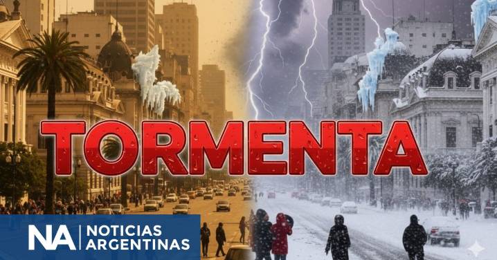 🔵Mapa EN VIVO de la TORMENTA DE HIELO que bajará 10 grados la temperatura y traerá un “otoño en primavera”