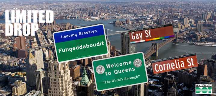 NYC is selling limited batches of its most popular authentic street signs