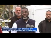 Mayor Johnson not backing off from proposed corporate head tax