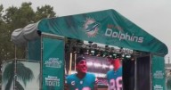Miami Dolphins fans filling the streets of Madrid ahead of Sunday's matchup against Commanders