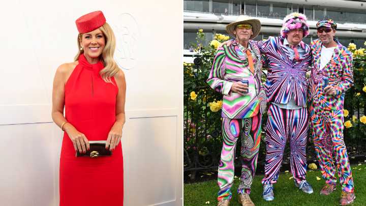 Melbourne Cup 2025: Thrills and spills at Flemington as celebs and racegoers opt for quirky fashion