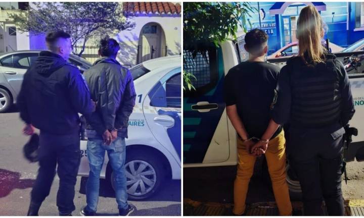 Detienen a dos hombres por varios robos en los barrios La Falda y Bella Vista