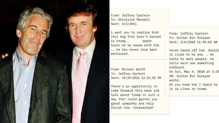 Los detalles de los correos de Jeffrey Epstein que exponen sus vínculos con Donald Trump y figuras del poder