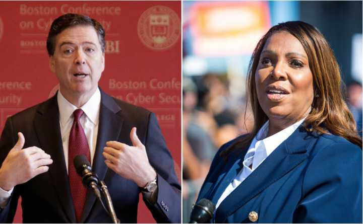 Un juez federal desestima las acusaciones contra James Comey y Letitia James