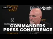 LIVE: Commanders Coach Dan Quinn speaks to the press after Pres. Trump was booed at Sunday's game