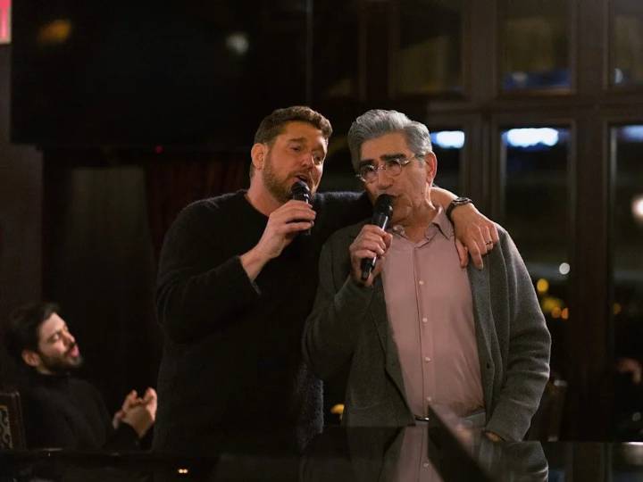 Michael Bublé tours Schitt's Creek star Eugene Levy around Vancouver