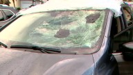 Man speaks out after video shows tire crashing into windshield of his car while on the Turnpike