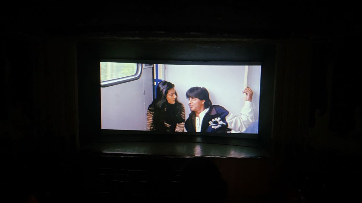 Maratha Mandir is a time machine. Young SRK is a tequila shot