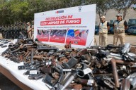 Destruyen más de 8,200 armas incautadas en operativos contra el crimen en todo el país