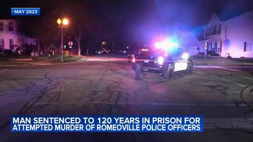 Romeoville police shooting: Samer Hernandez-Abdallah sentenced to 120 years in prison for 2023 attempted murder of 2 officers