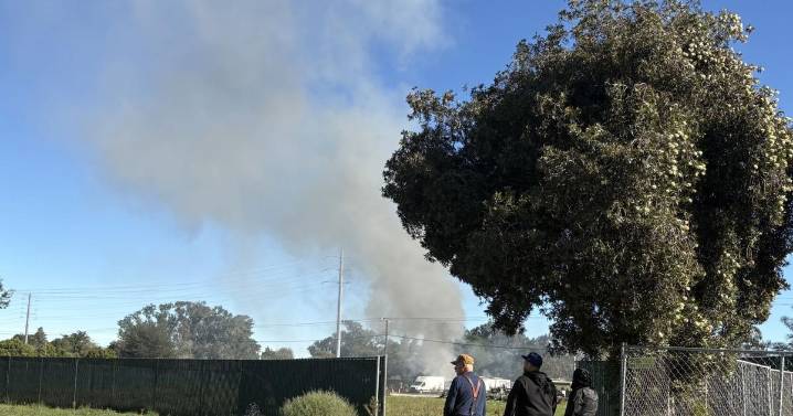 Two vehicles damaged in fire Wednesday near Cool Pak on Industrial Parkway