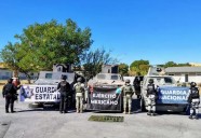 Militares y Guardia Estatal aseguran tres vehículos ‘monstruos’ en Camargo, Tamaulipas