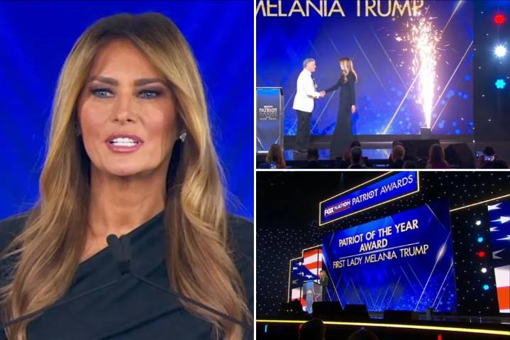 First lady Melania Trump receives ‘Patriot of the Year’ honor at Fox Nation’s Patriot Awards