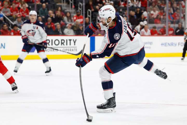 Alex DeBrincat lifts Wings over Jackets in OT - The Rink Live | Coverage of youth, junior, high school and college hockey