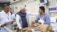 PM Modi visits Delhi blast survivors at LNJP Hospital