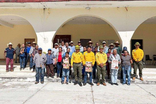 Coesfo refuerza en San Jerónimo Sosola la prevención de incendios y el manejo responsable del fuego