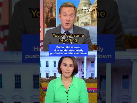 Behind the scenes: How moderates quietly pushed to end the shutdown