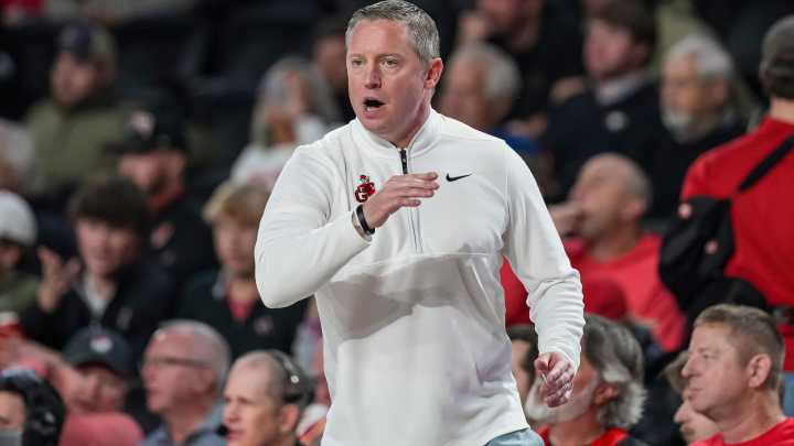 SEE IT Georgia basketball coach Mike White on OT loss in Charleston