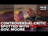 Controversial critic of Trump spotted with Maryland governor, sparking political firestorm