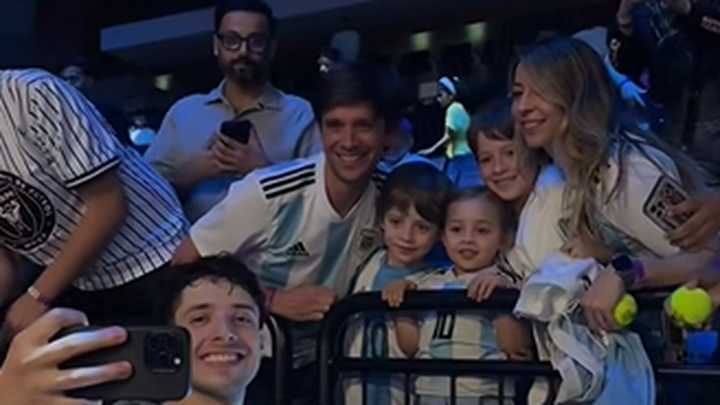 Una familia tucumana sorprendió a Agustín Tapia en un torneo en Kuwait