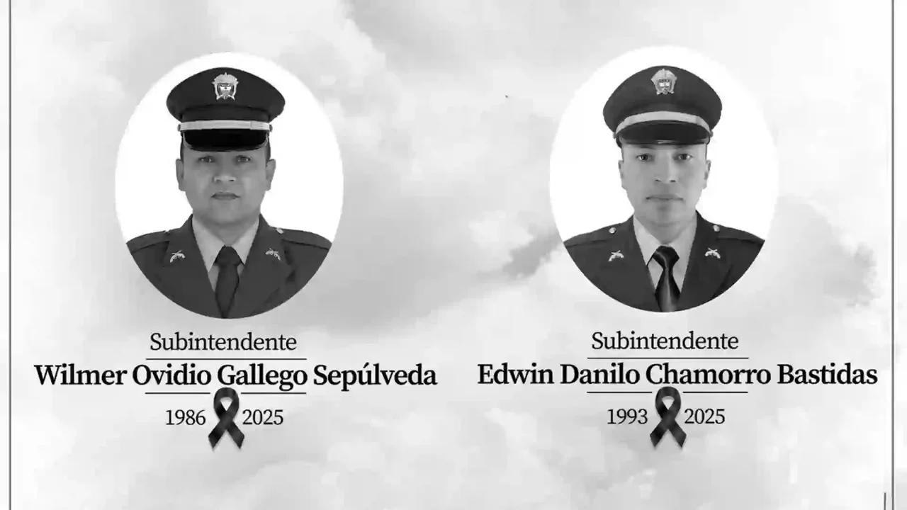 Asesinaron a dos policías en una patrulla motorizada y les robaron sus armas en Betulia, Antioquia