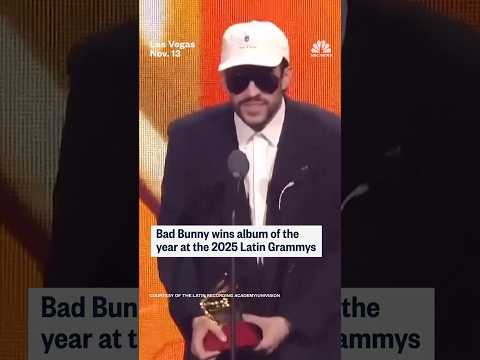 Bad Bunny wins album of the year at the 2025 Latin Grammys