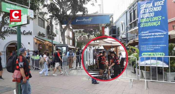 Final de Copa Libertadores: Colocan rejas en accesos de la Calle de las Pizzas en Miraflores