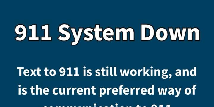 911 voice-call outage in Marion County; text line remains active