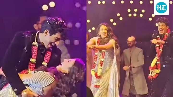Palash's romantic dance with Smriti Mandhana at their sangeet wins hearts