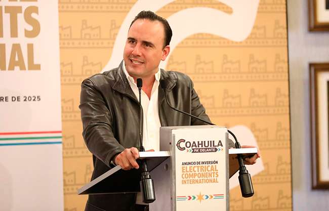‘Trabajamos por la seguridad y la economía de Coahuila’; anuncia Manolo llegada de Electrical Components
