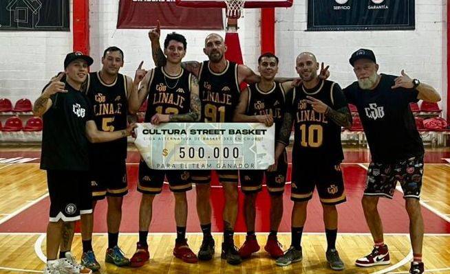 El team Linaje se consagró campeón del Torneo Cultura Street Basket
