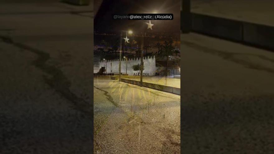 Así ha sido la granizada que ha caído de madrugada en Mallorca