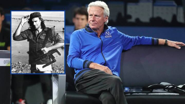 La foto 'inocente' con un uniforme militar israelí y una metralleta que obligó a Björn Borg a contratar a ocho guardaespaldas